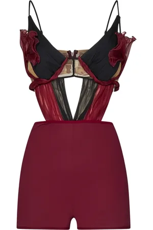 Nensi Dojaka Mujer, Monos, Rojo, Talla: S