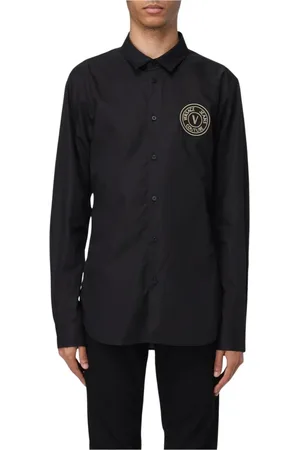 VERSACE Hombre, Camisas, Negro, Talla: 2XL