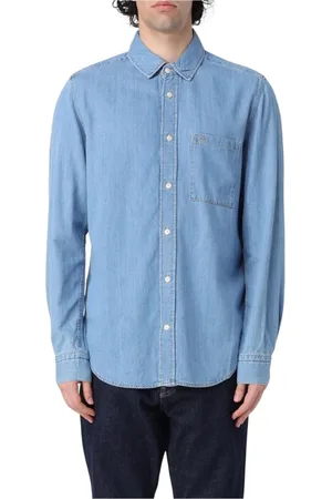 Calvin Klein Hombre, Camisas, Azul, Talla: L