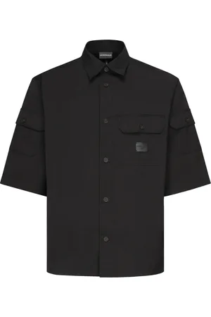 Emporio Armani Hombre, Camisas, Negro, Talla: L