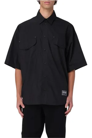 VERSACE Hombre, Camisas, Negro, Talla: 2XL