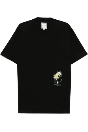 WOOYOUNGMI Hombre, Camisetas, Negro, Talla: S