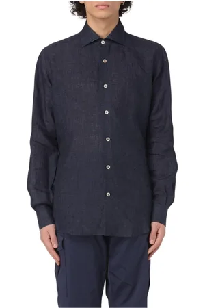 ELEVENTY Hombre, Camisas, Azul, Talla: M