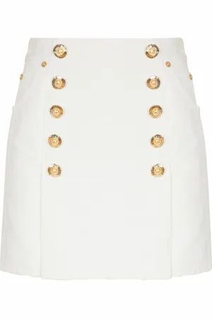 Balmain Mujer, Faldas, Blanco, Talla: XS