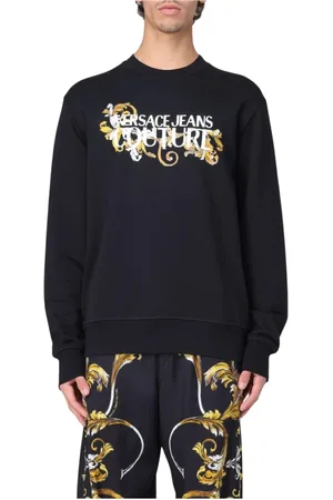 VERSACE Hombre, Sudaderas, Negro, Talla: XL