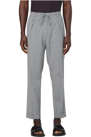 Paolo Pecora Hombre, Pantalones, Gris, Talla: XS