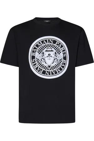 Balmain Hombre, Camisetas, Negro, Talla: L