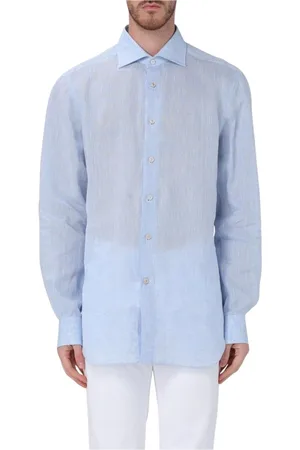 Kiton Hombre, Camisas, Azul, Talla: L