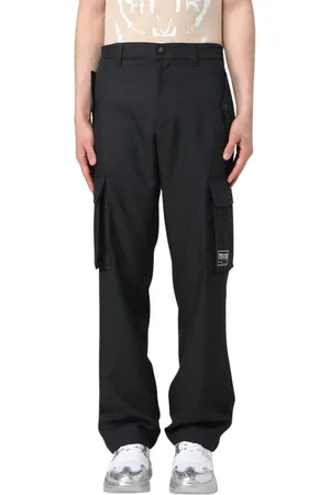 VERSACE Hombre, Pantalones, Negro, Talla: S