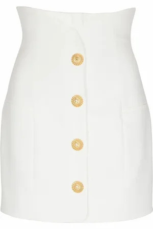 Balmain Mujer, Faldas, Blanco, Talla: M