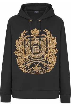 Balmain Hombre, Sudaderas, Negro, Talla: XL