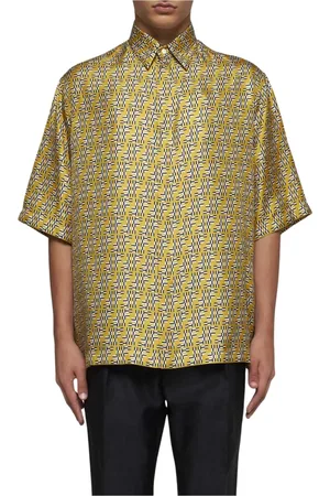 Fendi Hombre, Camisas, Amarillo, Talla: M