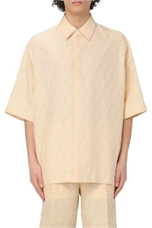 Fendi Hombre, Camisas, Amarillo, Talla: S
