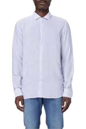 BROOKSFIELD Hombre, Camisas, Azul, Talla: M
