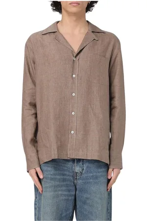 LARDINI Hombre, Camisas, Marrón, Talla: M