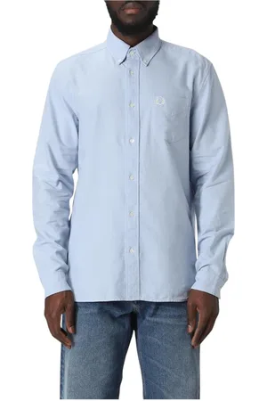 Fred Perry Hombre, Camisas, Azul, Talla: L