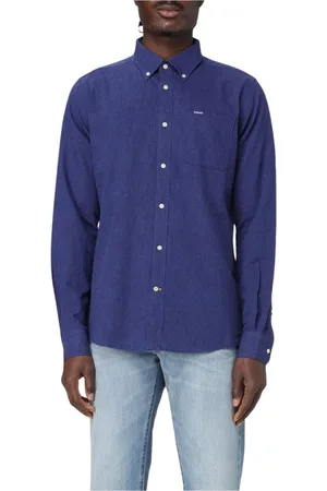Barbour Hombre, Camisas, Azul, Talla: XL
