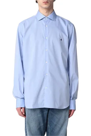 BROOKSFIELD Hombre, Camisas, Azul, Talla: M