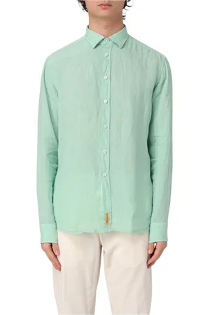B.D.BAGGIES Hombre, Camisas, Verde, Talla: S