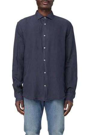 BROOKSFIELD Hombre, Camisas, Azul, Talla: L