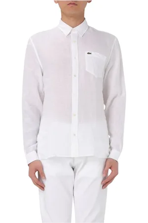 Lacoste Hombre, Camisas, Blanco, Talla: 3XL