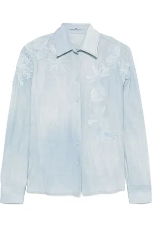 ERMANNO SCERVINO Mujer, Blusas y Camisas, Azul, Talla: S