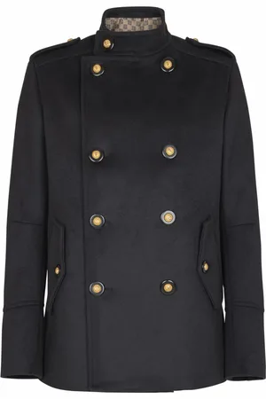 Balmain Hombre, Abrigos, Azul, Talla: M