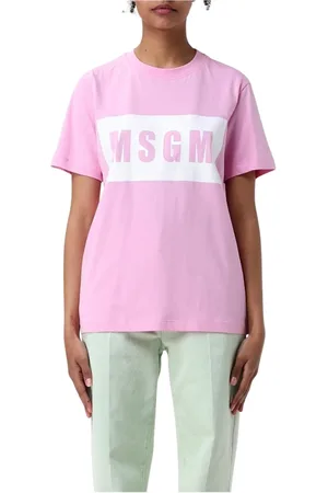 Msgm Mujer, Camisetas, Rosa, Talla: S