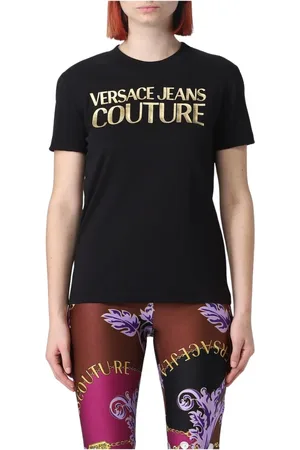 VERSACE Mujer, Camisetas, Negro, Talla: 2XS