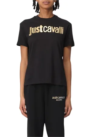 Roberto Cavalli Mujer, Camisetas, Negro, Talla: L