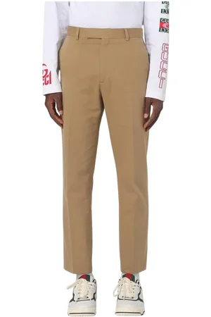 Gucci Hombre, Pantalones, Marrón, Talla: M
