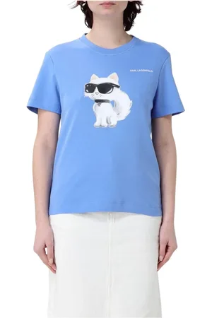Karl Lagerfeld Mujer, Camisetas, Azul, Talla: S
