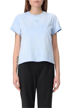 Alexander Wang Mujer, Camisetas, Azul, Talla: S
