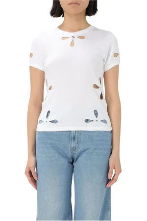 COPERNI Mujer, Camisetas, Blanco, Talla: L