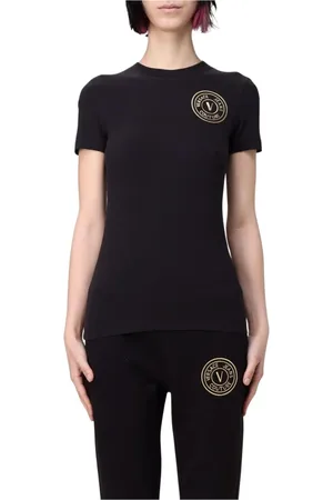 VERSACE Mujer, Camisetas, Negro, Talla: XS