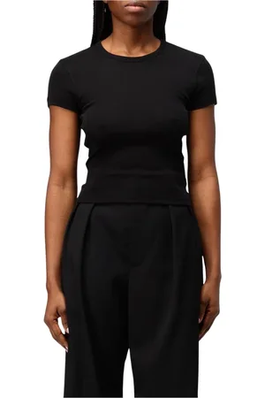 WARDROBE.NYC Mujer, Camisetas, Negro, Talla: L