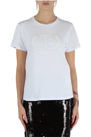 Twin-Set Mujer, Camisetas, Blanco, Talla: XL