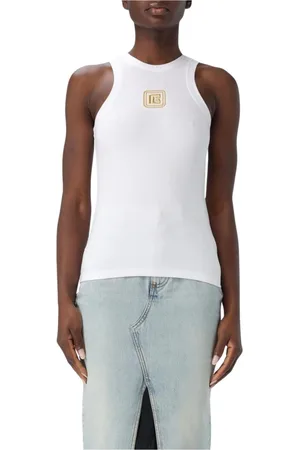 Balmain Mujer, Camisetas, Blanco, Talla: M