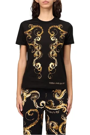 VERSACE Mujer, Camisetas, Negro, Talla: S