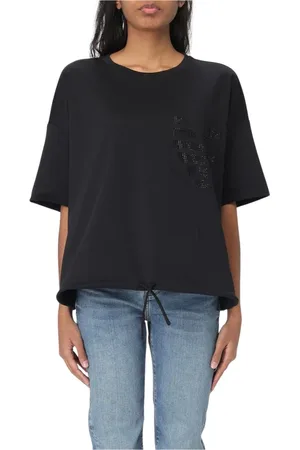 Emporio Armani Mujer, Camisetas, Negro, Talla: XS