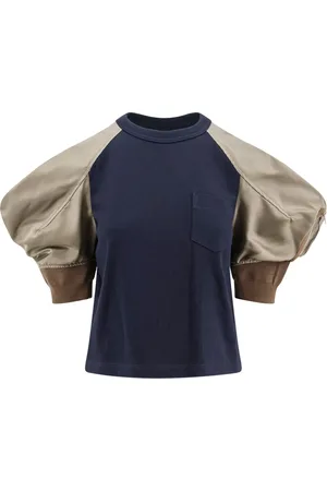 SACAI Mujer, Camisetas, Azul, Talla: S