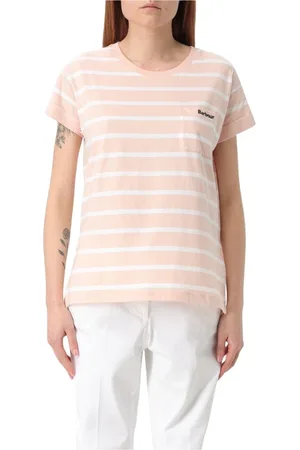 Barbour Mujer, Camisetas, Rosa, Talla: M