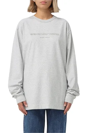 Alexander Wang Mujer, Camisetas, Gris, Talla: S