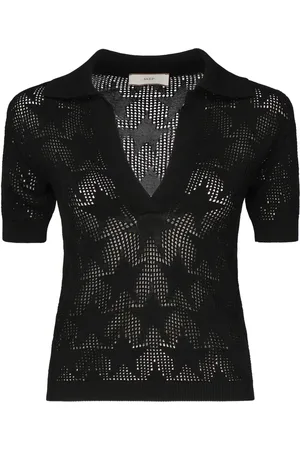 AKEP Mujer, Camisetas, Negro, Talla: L