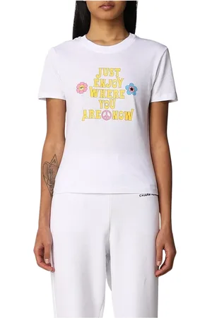Chiara Ferragni Mujer, Camisetas, Blanco, Talla: S