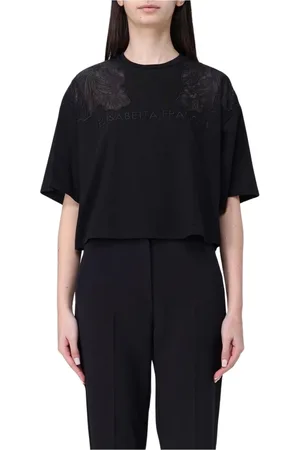 Elisabetta Franchi Mujer, Camisetas, Negro, Talla: M