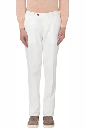 Brunello Cucinelli Hombre, Pantalones, Blanco, Talla: L
