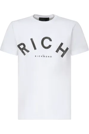 John Richmond Hombre, Camisetas, Blanco, Talla: XL