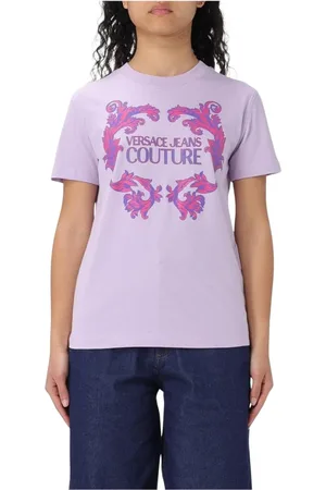 VERSACE Mujer, Camisetas, Púrpura, Talla: S