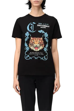 Roberto Cavalli Mujer, Camisetas, Negro, Talla: M